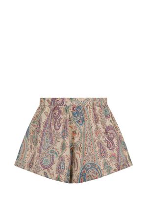 multicolor cotton shorts ETRO KIDS | GY6A59M0081107MC